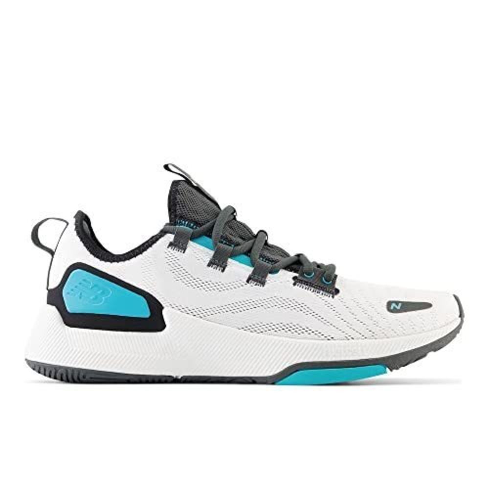 NEW BALANCE MEN'S FUELCELL 100 V2 CROSS TRAINER, WHITE/BLACKTOP/VIRTUAL BLU - Picture 4 of 6